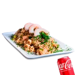 Yakimeshi más lata de bebida